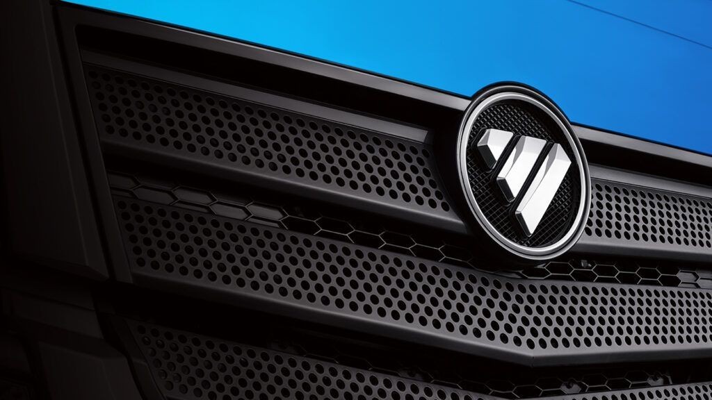 Foton vehicle grille photographed in the historical source